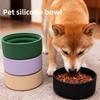 Кормушка для питомцев - Миска для собак из пищевого силикона - Миска для собак - Конструкция против опрокидывания и скольжения - Для питья воды и кормления - Миска для корма для собак