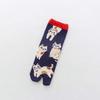 Sweat-Absorbent Socks Warm Women's Autumn Winter Cartoon Animal Mid-Calf Length Socks Female Cotton Socks Toe
