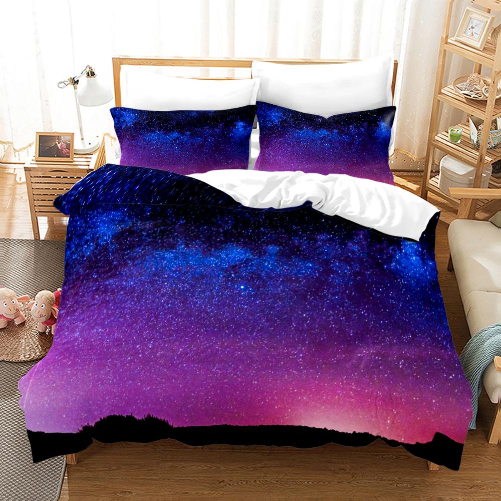 Комплект постельного белья Galaxy Duvet Cover Love Heart Shaped Cloud, размер King Queen для мальчиков, девочек, подростков, комплект постельного белья с наволочкой