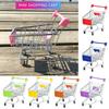 Delightful Mini Metal Shopping Trolley And Multi-functional Basket Toy For Engaging Kids Role Play
