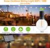 17,7 м 52 лампы солнечные гирлянды уличные водонепроницаемые с USB портом и пультом дистанционного управления солнечные патио светильники