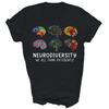 Neurodiversity Brain We All Think Differently Awareness Unisex Shirt Gift