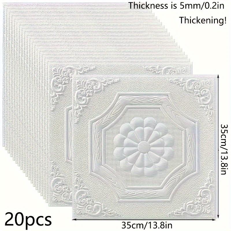 3D белые настенные панели в европейском стиле 10/20 шт. самоклеящиеся наклейки для предотвращения столкновений толщиной 0,2 дюйма современный дизайн стены дома обновление144