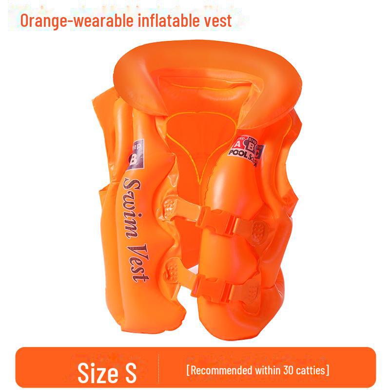 Kids' Inflatable Swim Vest - Beginner Buoyancy Aid for Small Children