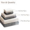 6 Pieces Pure Cotton Bath Towel Set For Adults Soft Geometric Face Towel For Facial Towels Bathroom Set Luxury Washcloth Terry