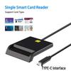 USB 2.0 Type-C считыватель смарт-карт: Универсальное решение для карт IC, банковских карт, SIM-карт, удостоверений личности и CAC