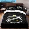 3pcs Fc Crest Design Printed Bedding Set Duvet Cover Closure Includes 1 Duvet Cover & 2 Pillowcases Bedding Sets Home Decor Gifts