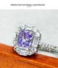 Gessen Jewelry Роскошное прямоугольное кольцо с инкрустацией бриллиантами
