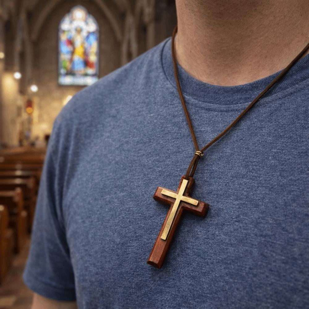 Blessing Rope Choker Chain Unisex Design Rear View Mirror Charm Religious Accessories
