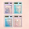 Quicksand Mini Solar Calculator Cute Transparent Creative Student Stationery 8 Digits Display School Supplies Student