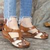Женские сандалии Летняя женская обувь Cross-tied Platform Beach Waterproo Slip on Rome Slippers Sandals for Women Leather