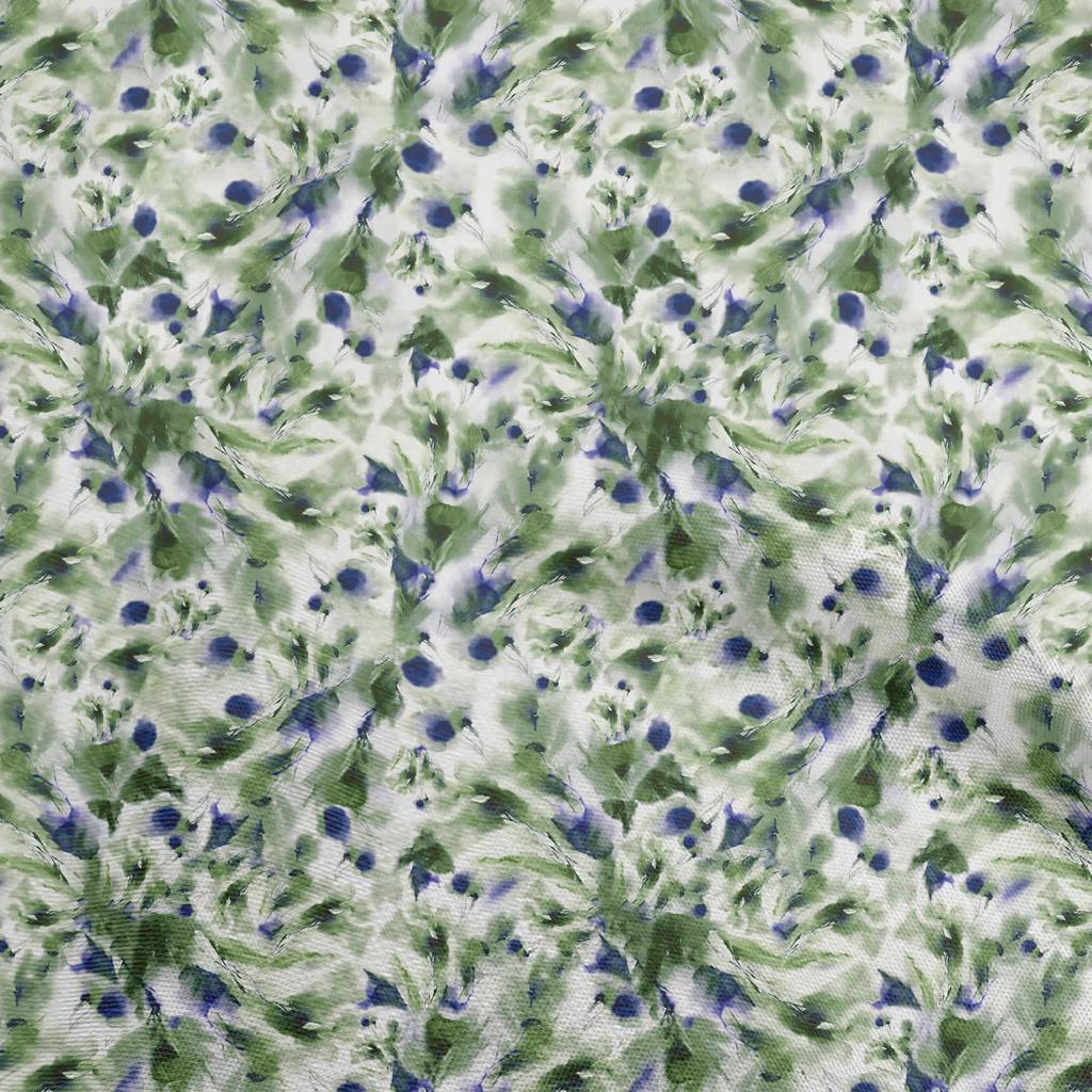 oneOone Хлопковая гибкая ткань Blue2 Абстрактная акварельная цветочная ткань для шитья Напечатанная ткань для рукоделия во дворе 40 дюймов