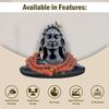 5.5 Inch Adiyogi Statue with Rudraksh Mala/Resin Car Dashboard Idols/Lord Shiva for Pooja/Shivratri Gift/Decor/Shiv Murti/Mahadev Statues/