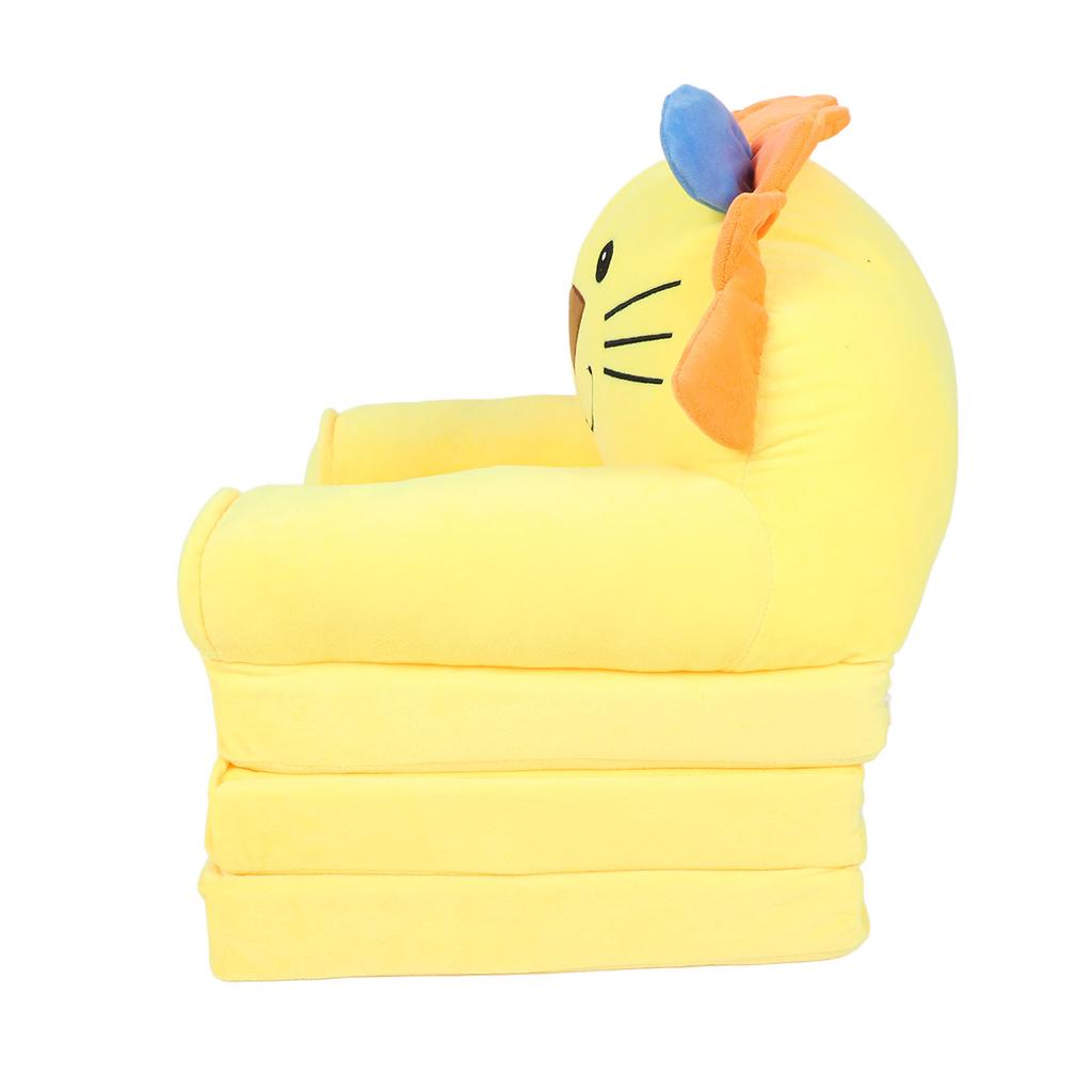 Детский складной диван-кресло с рисунком из мультфильма, милый плюшевый мягкий раскладной детский диван для чтения детей, тип C