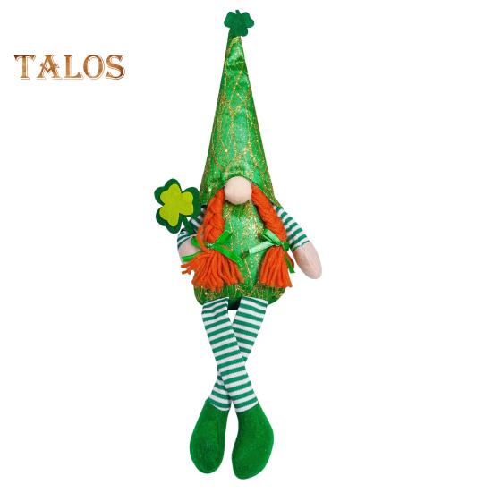 Улица. Украшение в виде гнома на День Святого Патрика, плюшевая кукла-фигурка гнома с клевером, ирландское безликое украшение ручной работы для декора стола