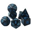 Black DND Dice 7pcs Polyhedral Dice Set for DND RPG Running Team Table Board Game, As Souvenirs/Gift Entertainment
