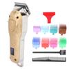 Electric Hair Clippers LCD Cordless Hair Trimmer Haircut Cutting Grooming Kits Gold