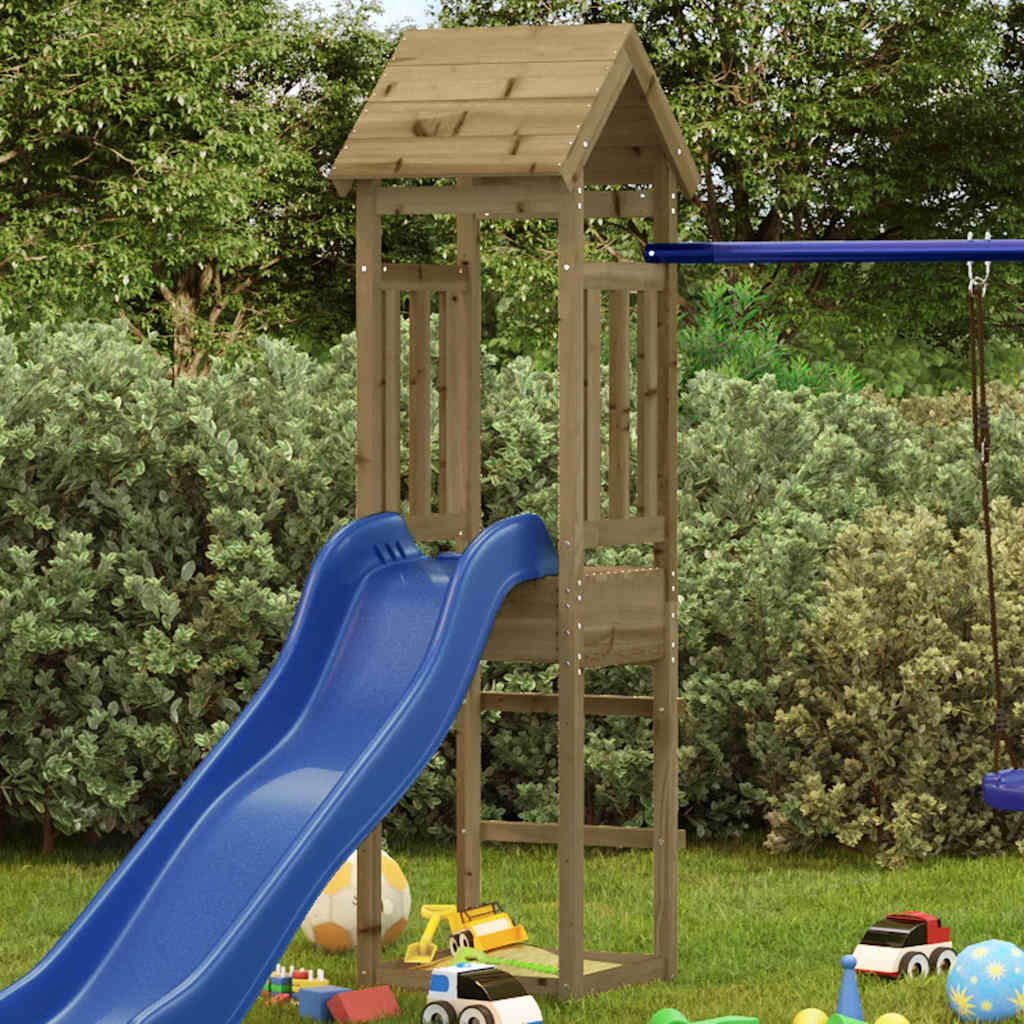 Vidaxl Domek Do Placu Zabaw, 52,5X46,5X206,5 Cm, Impregnowana Sosna