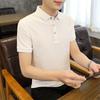 2025 Summer Short-sleeved Men's Business Light Luxury Breathable Solid Thin Lapel POLO Shirt Business Casual Shirt