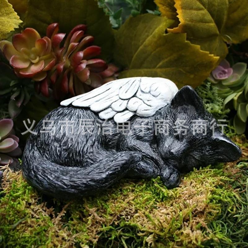 Дом Сад Садовое Искусство Скульптура Памятник Питомцу Статуэтка Украшение Памятная Статуэтка Кошки Питомца