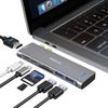 Адаптер 7 в 1 - Совместим с MacBook Pro/Air - HDMI 4K - USB-C PD 100 Вт - Thunderbolt 3 - Белый