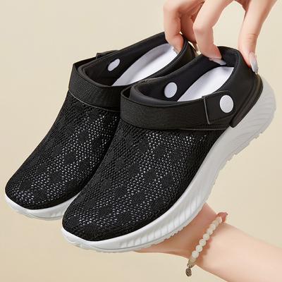 Модные женские повседневные балетки Shevalues, летняя дышащая сетчатая спортивная обувь, легкая обувь для ходьбы, повседневные нескользящие пляжные шлепанцы
