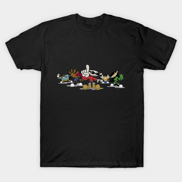 Men Black Print T-shirt Codename: Kids Next Door - Cartoon Network No-Cut Transfer Paper Print Cotton Tshirt