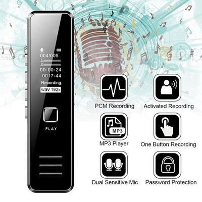Микро крошечный скрытый диктофон MP3 голосовой жучок 32 ГБ