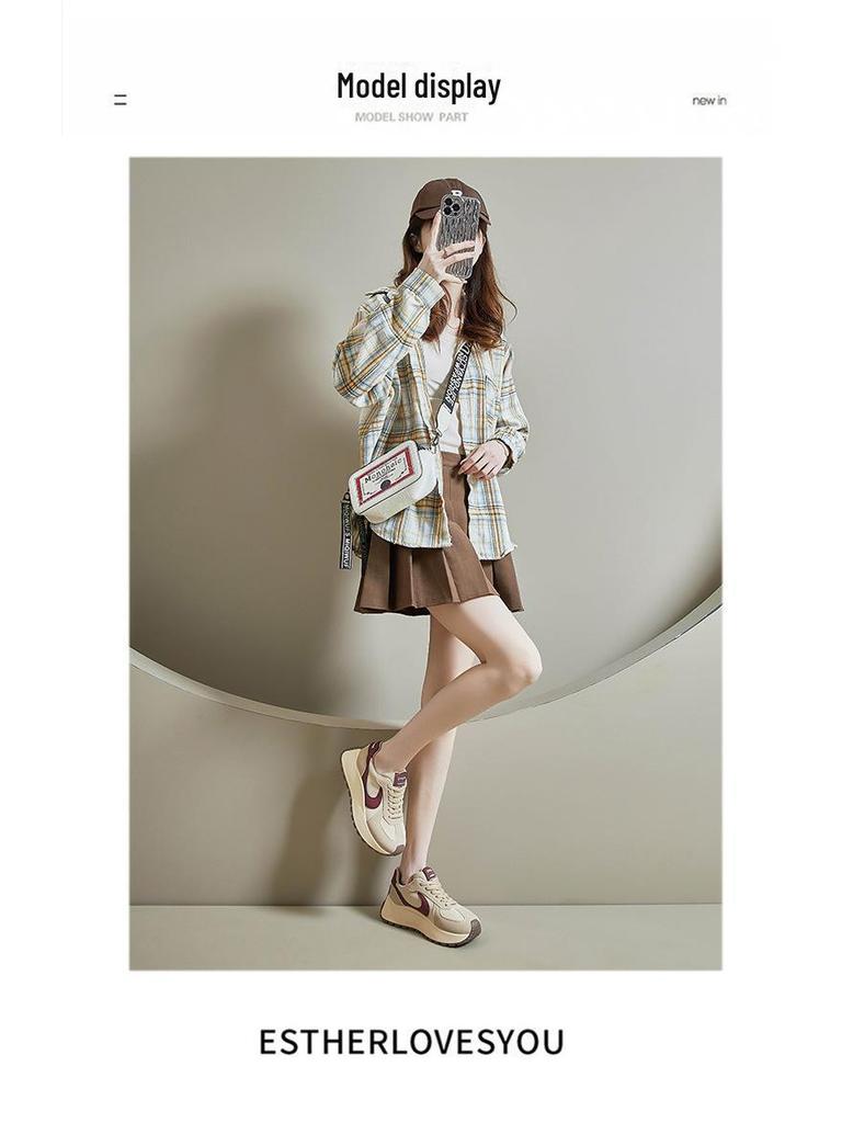 2024 Spring Korean Forrest Gump Women's Platform Sneakers, Heightening Sports Casual Shoes BN001