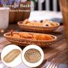 Хлеб для завтрака ручной работы, плетеный из ротанга, поднос для хранения, корзина для хранения, поднос из ротанга