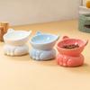 Creative Pet High Foot Bowl Cute Pet Drinking Feeder Pet Supplies Cat Bowl  Neck Protection