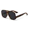 New Trendy Pilot Toad Shaped Sunglasses Women Retro Large Frame Double Beam Sun Glasses Fashion Sunshade Eyewear for Men Uv400