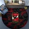 Al Ahly Sporting Club2 Round Area Rug,Carpet Rug for Living Room Bedroom Sofa Playroom Decor,Non-slip Floor Mat