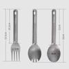 Environmental Outdoor Camping Fork Portable Light Titanium Cookware  Outdoor Tool