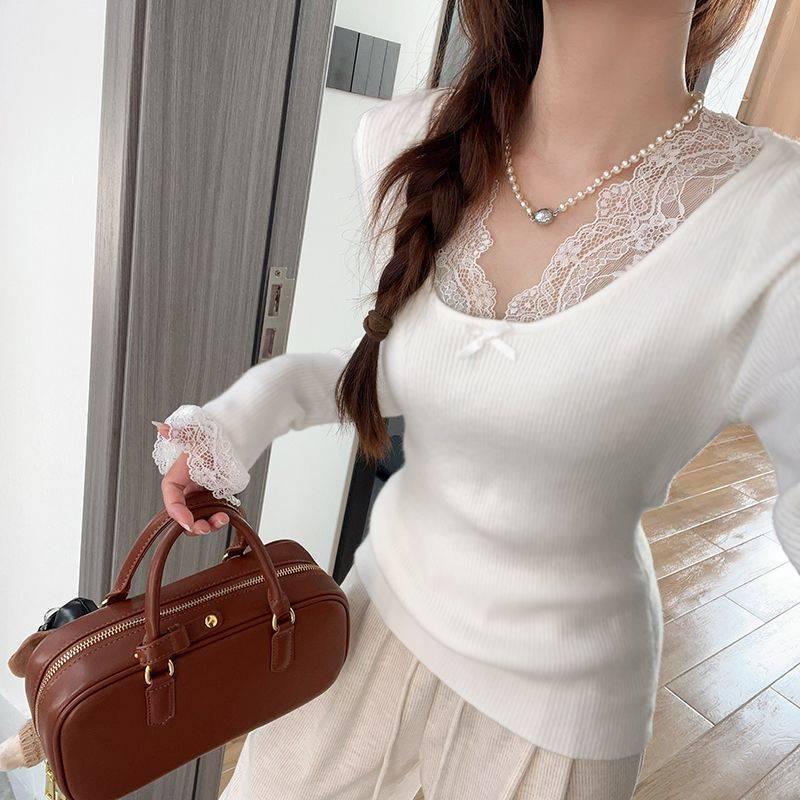 Women's Slim Fit Velvet Long Sleeve Top - Perfect for Autumn/Winter 2025