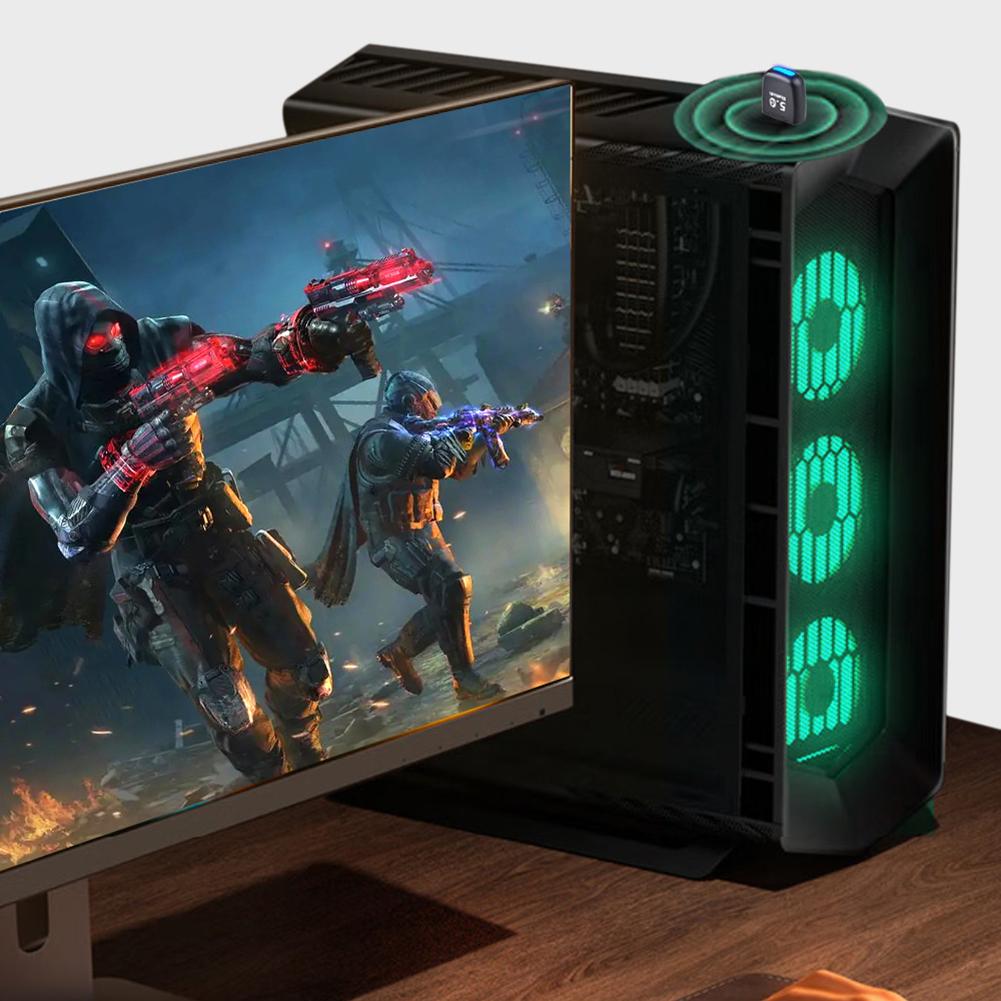 3/5Pcs USB Bluetooth-Compatible 5.4 Adapter Audio Transmitter Receiver Driver Free Wireless BT 5.4 Dongle Adapter for PC Laptop