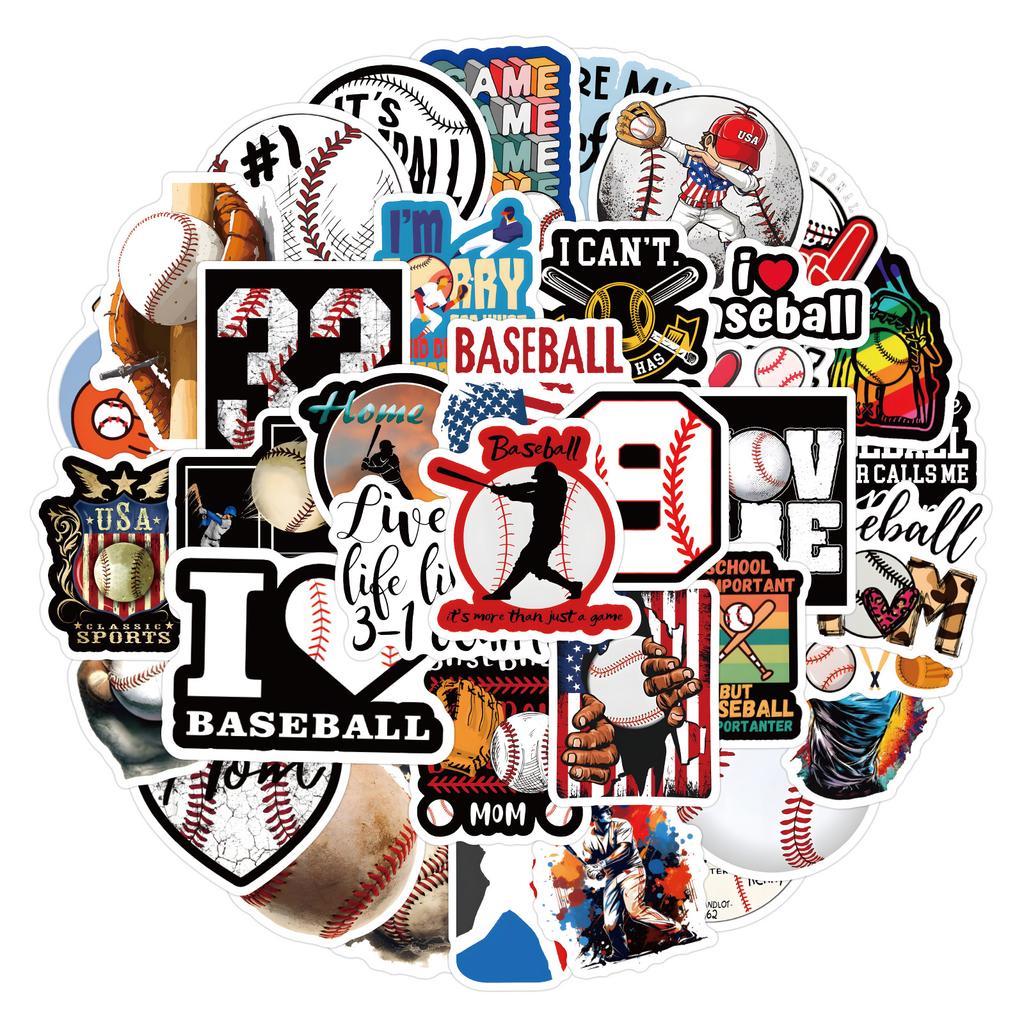 60 Baseball Sports Graffiti Stickers DIY Decorative Notebook Suitcase Personality Stickers