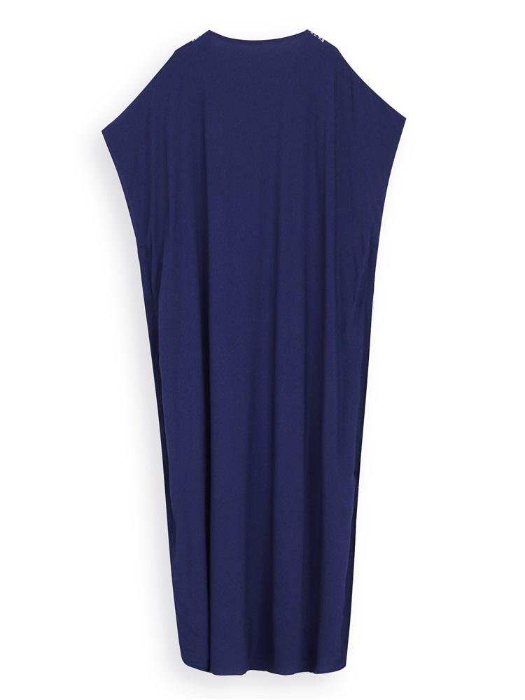 EDOLYNSA Женский кафтан с вышивкой вина, длинное платье, наряд, мягкая одежда в стиле бохо для отдыха, непринужденная пляжная одежда, одежда для отдыха, платье Moo Moo