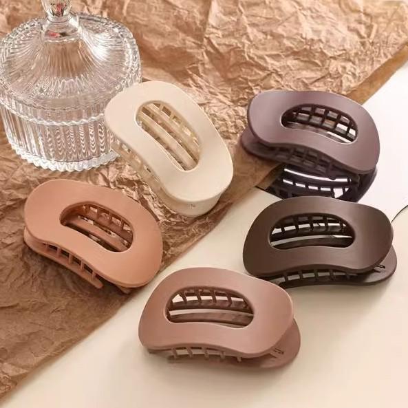 Новая матовая овальная французская заколка для волос с удобным дугообразным дизайном