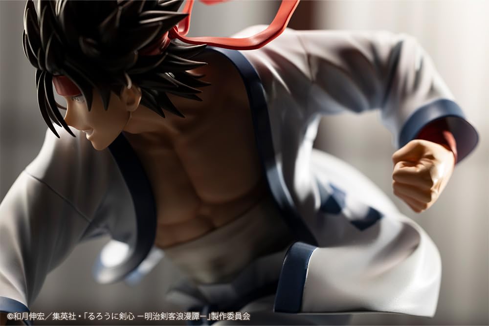 Kotobukiya Телевизионный аниме-мечник Kenshin Swordsman Romantic ARTFX J Sanosuke Sagara масштабная ПВХ окрашенная готовая фигурка "Rurouni -Meiji Story" 1/8