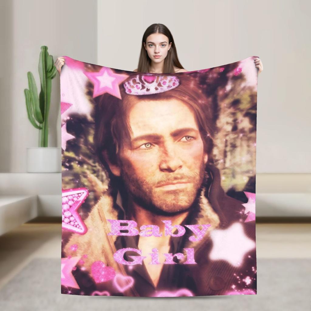 Arthur Morgan  Super Soft Blanket  Aesthetic Home Decor Flannel Bedspread Sofa Bed Cover