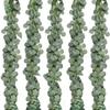 2/1pcArtificial Eucalyptus Garland Fake Ivy Vines Greenery Rattan Plants Wreath Faux Decor for Wall Room Garden Wedding Decor