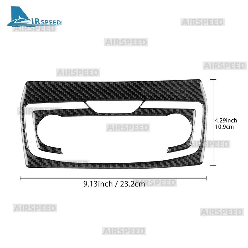 For Subaru Forester 2024 Car Central AC Panel Frame Real Soft Carbon Fiber Trim Sticker RHD LHD