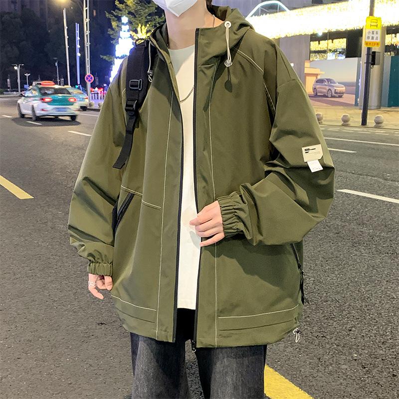Куртки для мужчин и подростков, куртки с капюшоном, модные и универсальные, трендовые куртки, свободные и повседневные, студенческие пары.