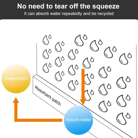 4M/Roll Окно Стекло Абсорбирующая Наклейка Войлок Окно Конденсат Влагопоглотитель Лента Самоклеящаяся