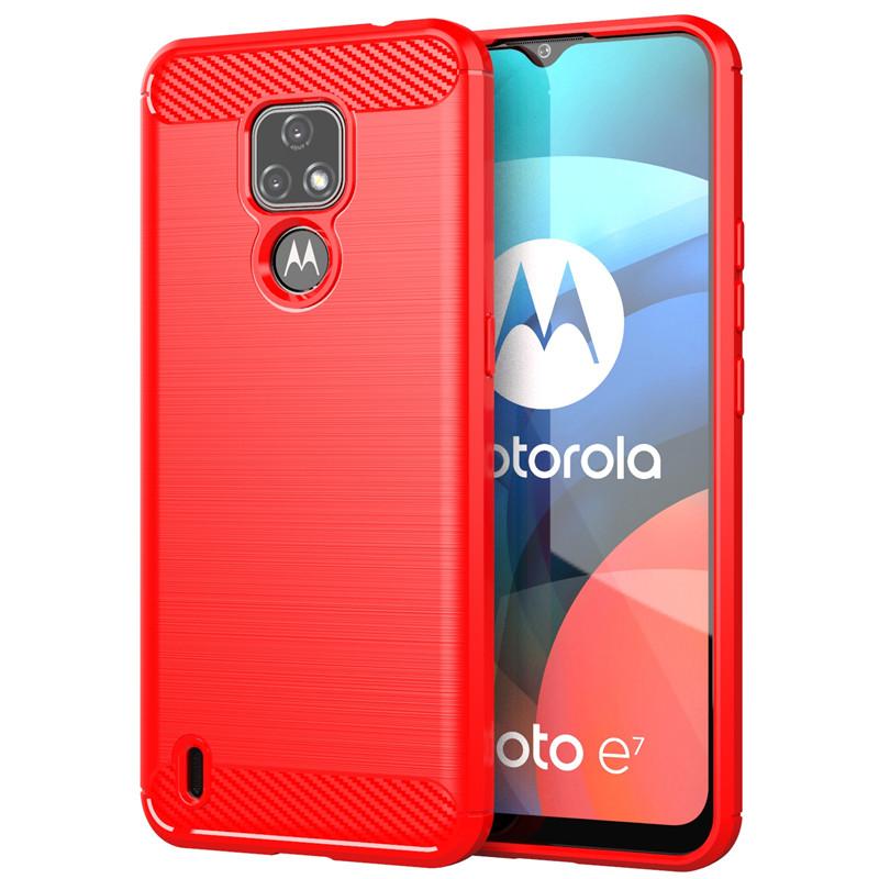 Чехол для Motorola Moto E7 2020 / Для Moto E6s 2020 / Ударопрочный Мягкий Силиконовый Защитный Бампер для Телефона / Для Moto E7 G9 Play