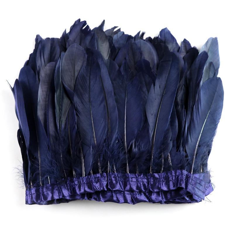 2-10 ярдов бахрома из куриных перьев отделка 10-15 см карнавальные аксессуары свадебный центральный элемент для декора шитье своими руками плюмас