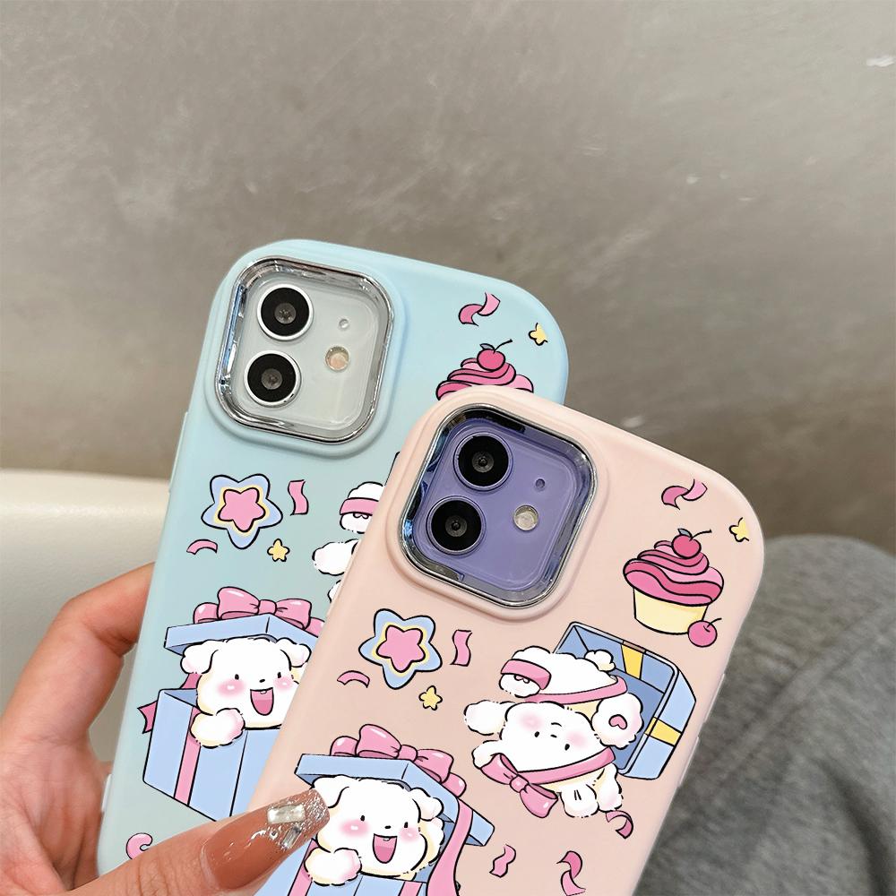 Cute Little Bears Liquid Silicone Phone Case for Samsung Galaxy S24 S23 S20 FE Plus Ultra Note 20 10 A51 A52 A54 A73 Shockproof Soft Cover Casing