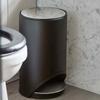 JOSEPH JOSEPH Arc Easy-Push Мусорное ведро с педалью матовое черное 10 л
