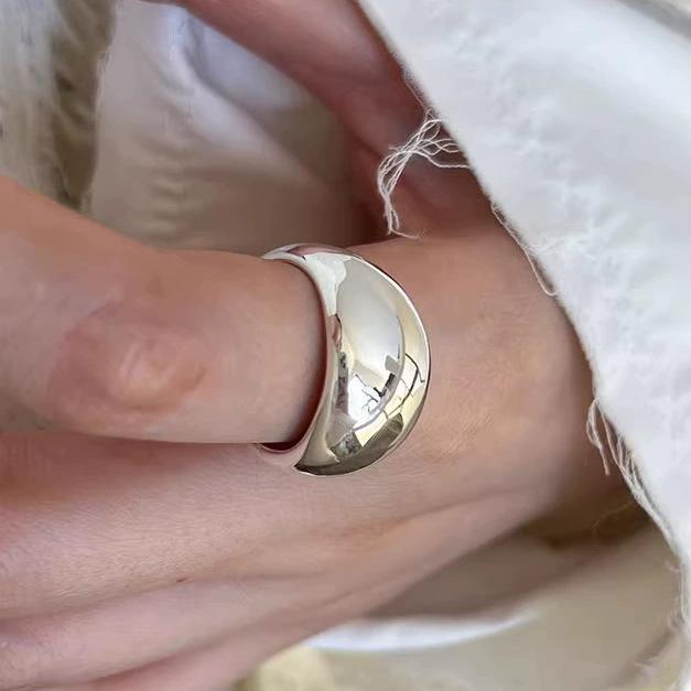 925 Silver Rings For Women Adjustable Stackable Vintage Ring Accessories Jewelry Gift
